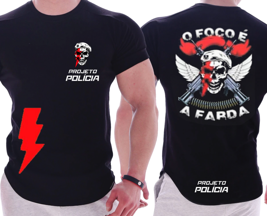 Camiseta Projeto Polícia Foco é a Farda