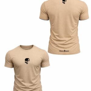 Camiseta basic Beige Skull